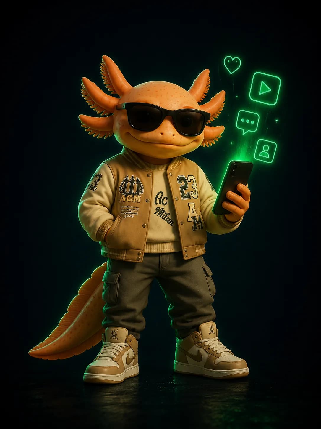 Ctrlito revisando las redes sociales de una marca en un teléfono